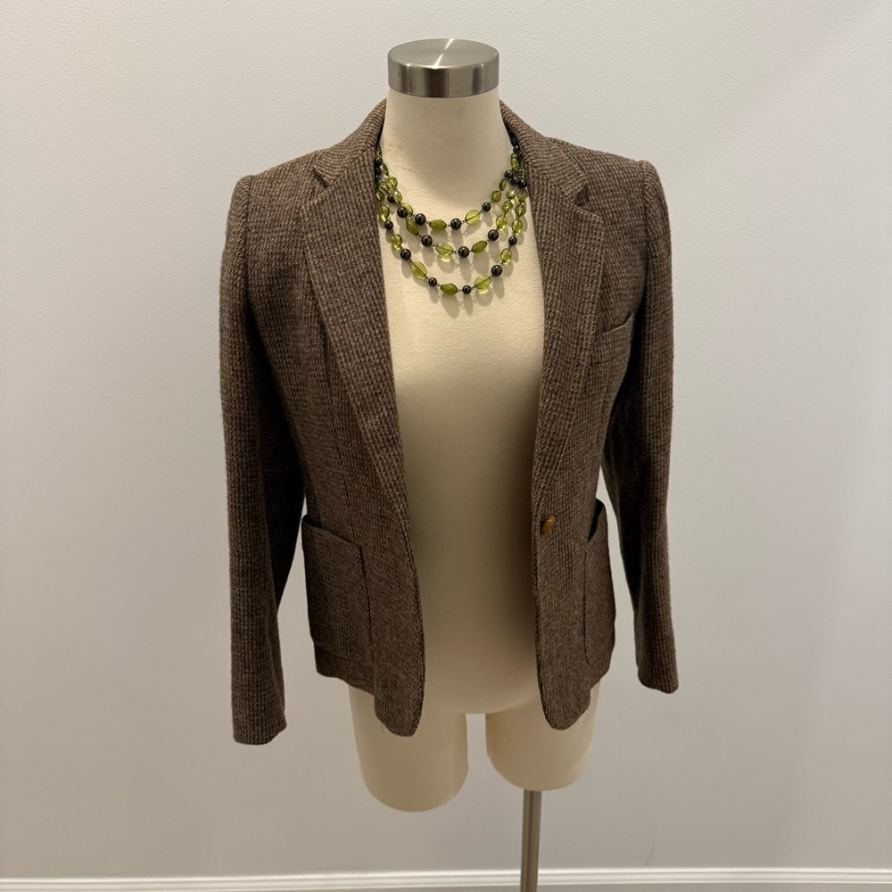 Wool Brown Women's Blazer